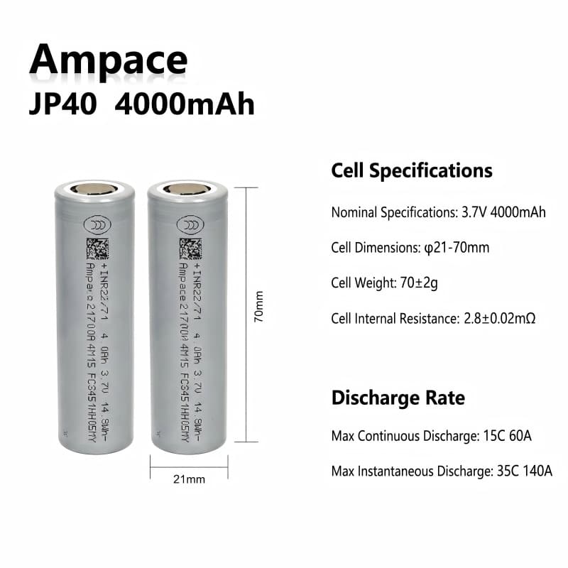 三元 21700 4000mAh - 2